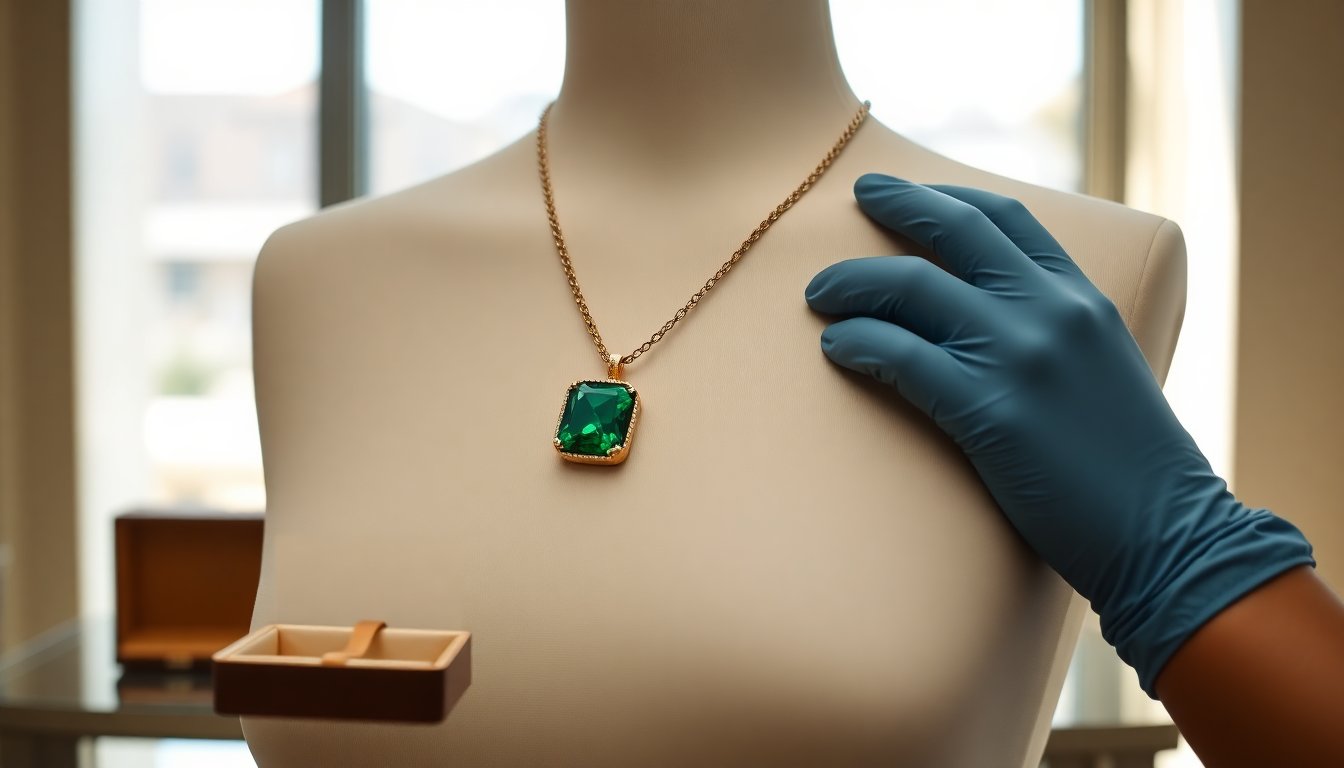 emeraldine stfr21dition necklace