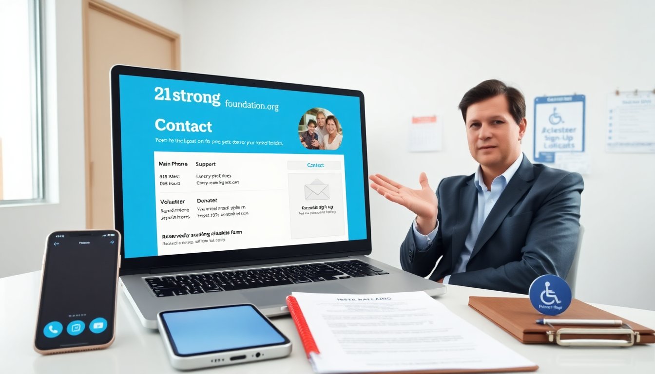 21strongfoundation.org contact page